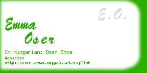 emma oser business card